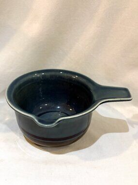 Arabia Finland Meri Blue Gravy Boat Bowl Vintage